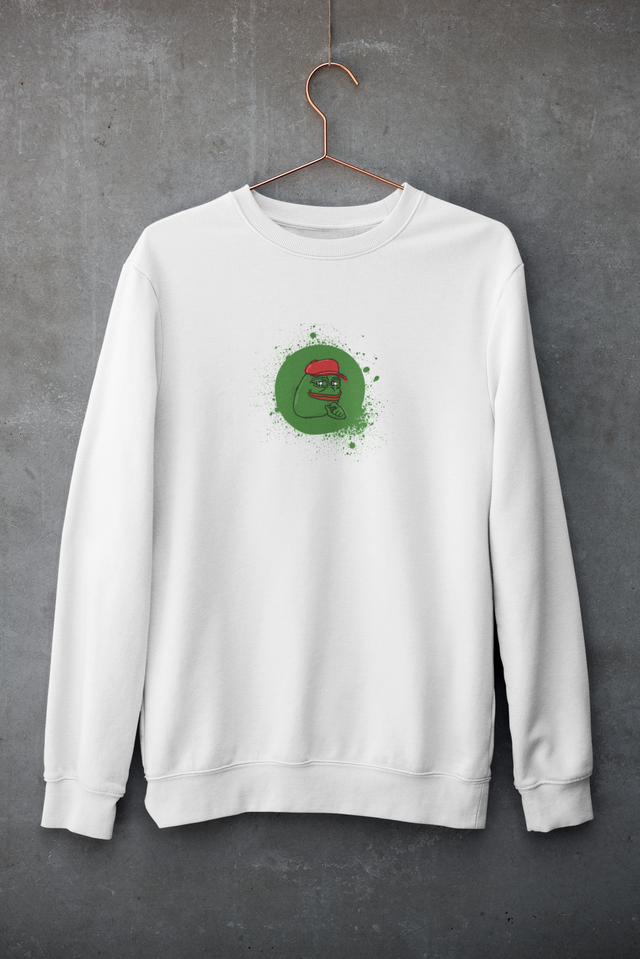 Pepe Crewneck genser – Crypto Art Limited Edition